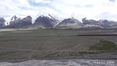 昆仑山、青藏铁路高清航拍4K